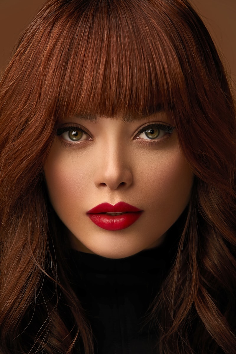 Bold editorial makeup look